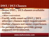 Honolulu DUI Attorney Talks about DUI Classes