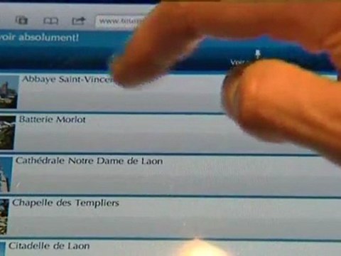 Application Smartphone Office de Tourisme dans l'Aisne - Soissons