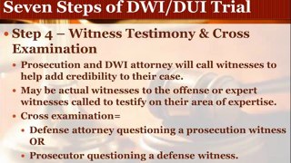 Albuquerque DUI Attorney Details the Seven Steps in the DUI Trial Process