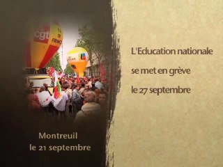 27/09 Education Nationale en grève