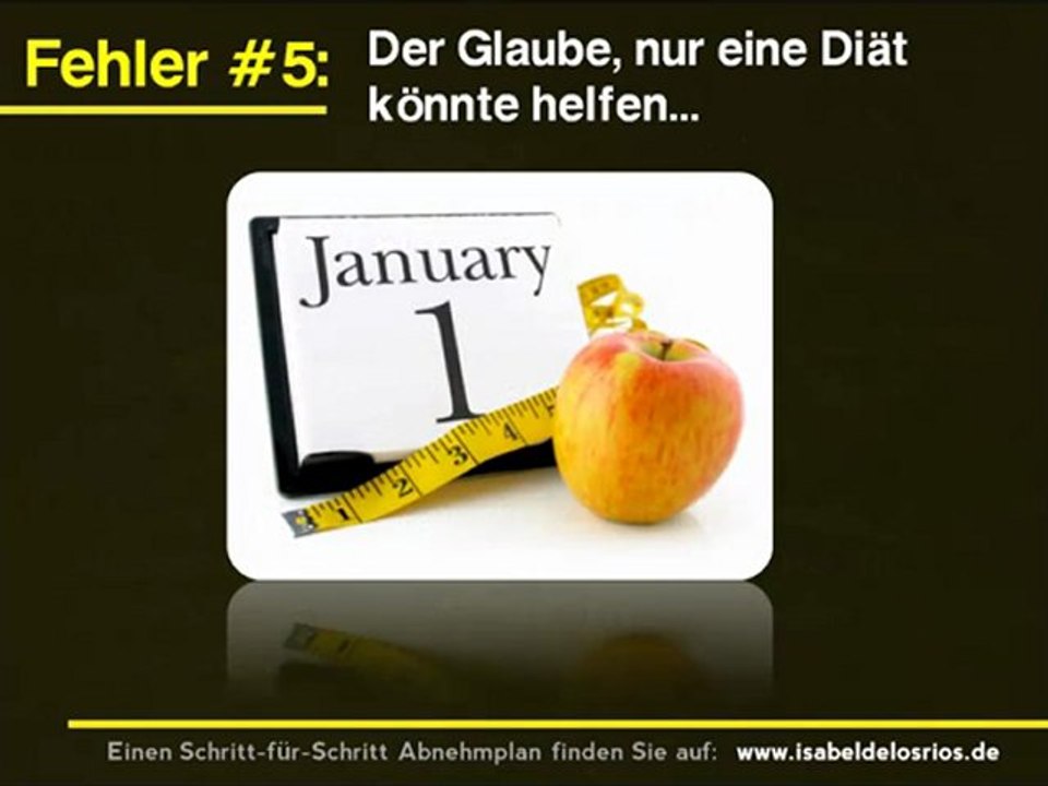 Wie kann man gut abnehmen - 5 Fehler die Sie vermeiden müssen!