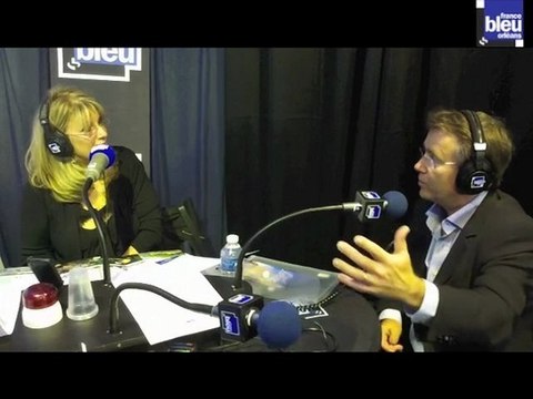 Evelyne Adam & Serge GROUARD, maire d'Orléans - France Bleu Orléans au Festival de Loire 2011