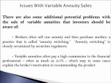 Issues with the sale of Variable Annuities, Securities Fraud Information presented by The White Law Group