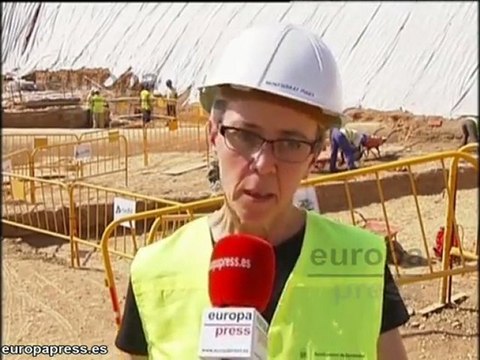 Encuentran mosaico romano en obras del AVE