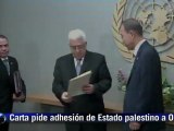 Abas solicita a la ONU adhesión de Estado palestino