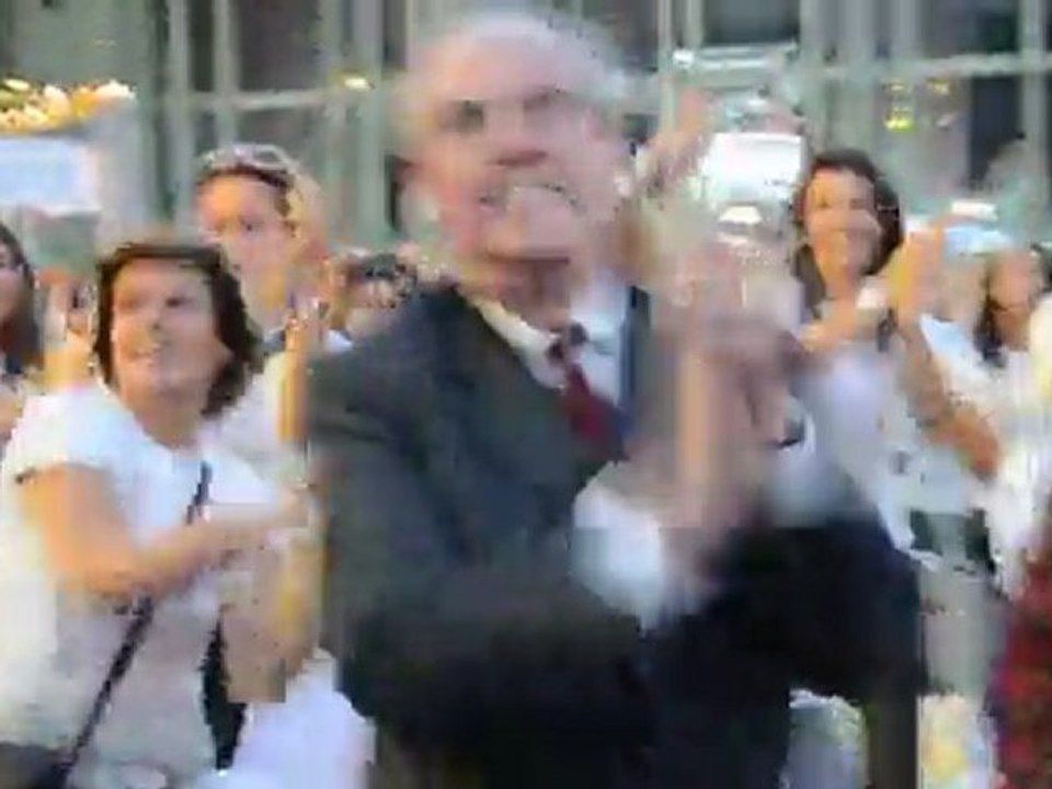 Frédéric Mitterrand Dancemob avec Blanca Li - Grand Palais