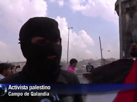 Tropas israelíes y palestinos se enfrentan en puesto de control