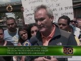 Protestas en Hospital Pérez de León