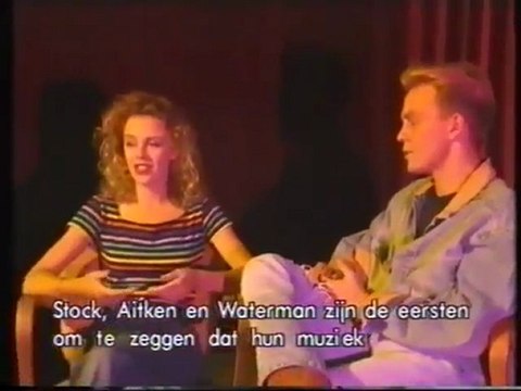 Kylie Minogue & Jason Donovan interview in belgium 1989