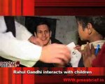 Rahul Gandhi interacts with children