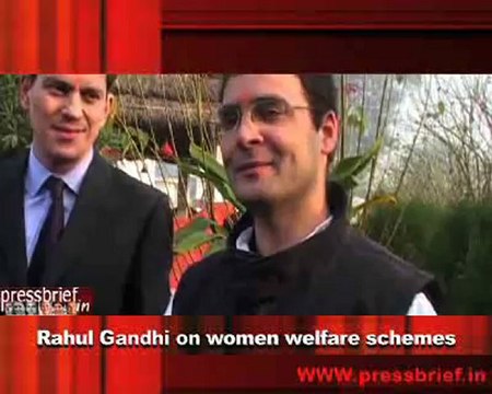 Rahul Gandhi on women welfare schemes