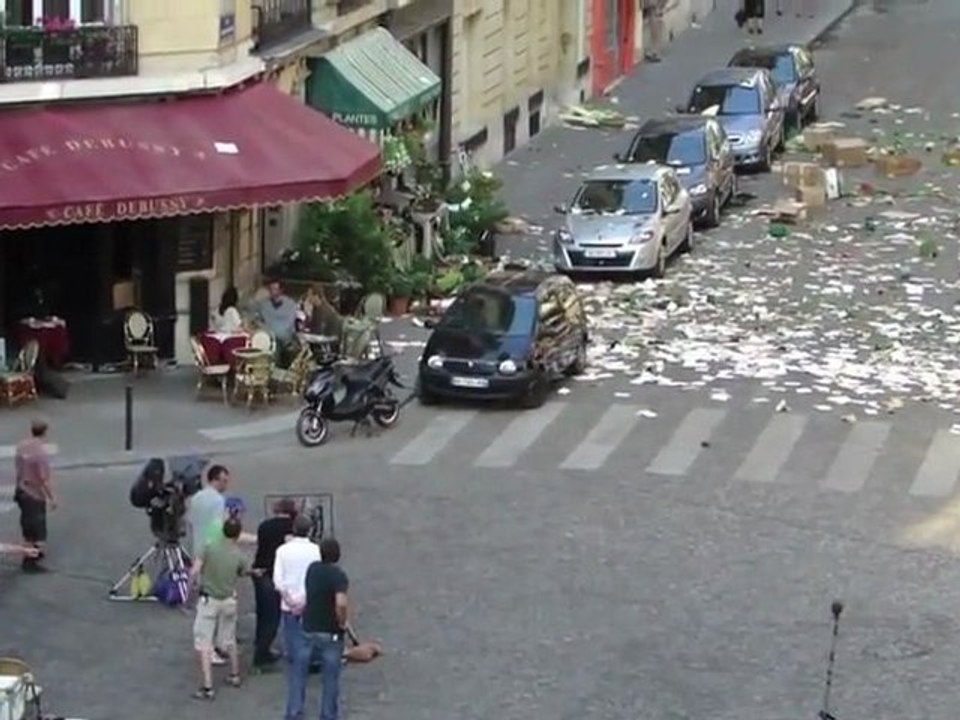 Inception - Featurette - Filming - Paris Cafe