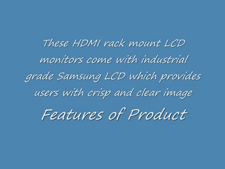 Rackmount LCD- 7U 17" HDMI RACKMOUNT LCD MONITOR
