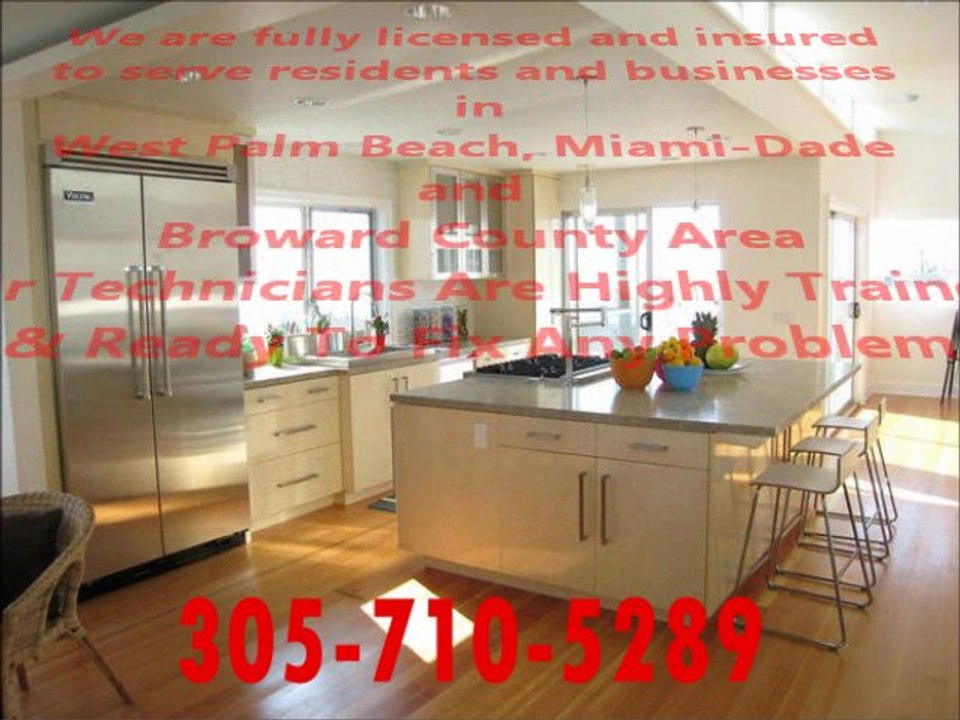 Frigidaire Refrigerator Repair Miami Beach Coral Gables Pinecrest  305-710-5289