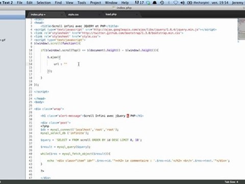 jQuery - Créer un scroll infini avec jQuery