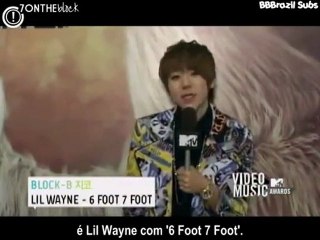 [BBBrazil Subs] 01.09.11 MTV VMA - Block B (Recomenda Vídeos)