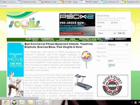 Gym Equipment, Treadmills, Ellipticals, Exercise Bikes and More, Compare and Locate at soOlis.com