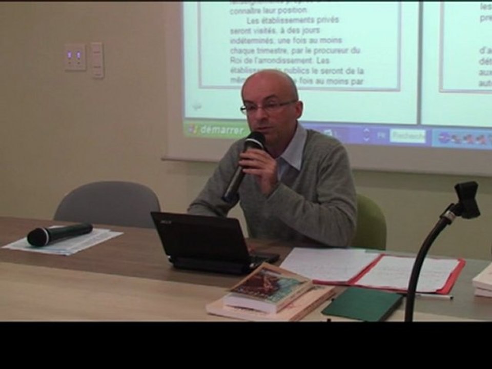 1 - "Les failles de la loi de 1838" par le Dr Bruno Tournaire, psychiatre au CHI de Clermont dans l'Oise - 1ere partie