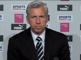 Pardew, feliz con sus delanteros