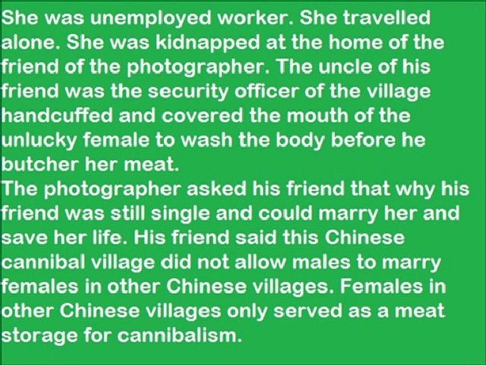 Virgin female flesh eaten by Chinese Communist Party Cannibals
