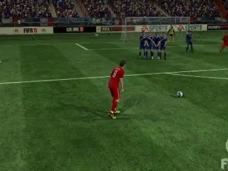 France - Angleterre : Coup-franc Lewel 2