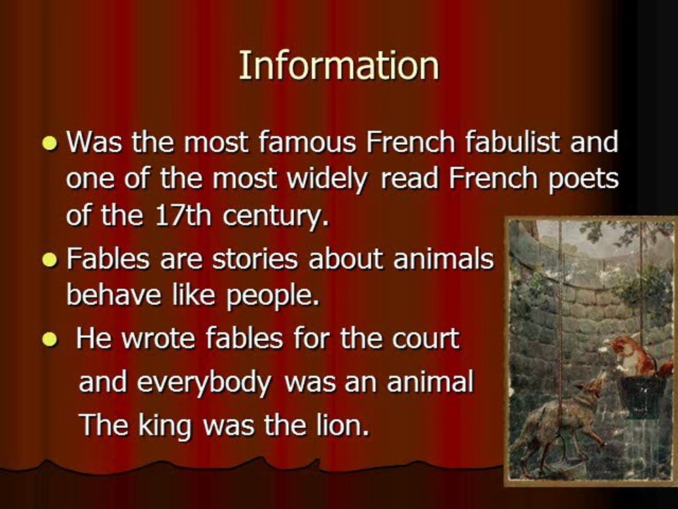 Solution FR Jean de La Fontaine
