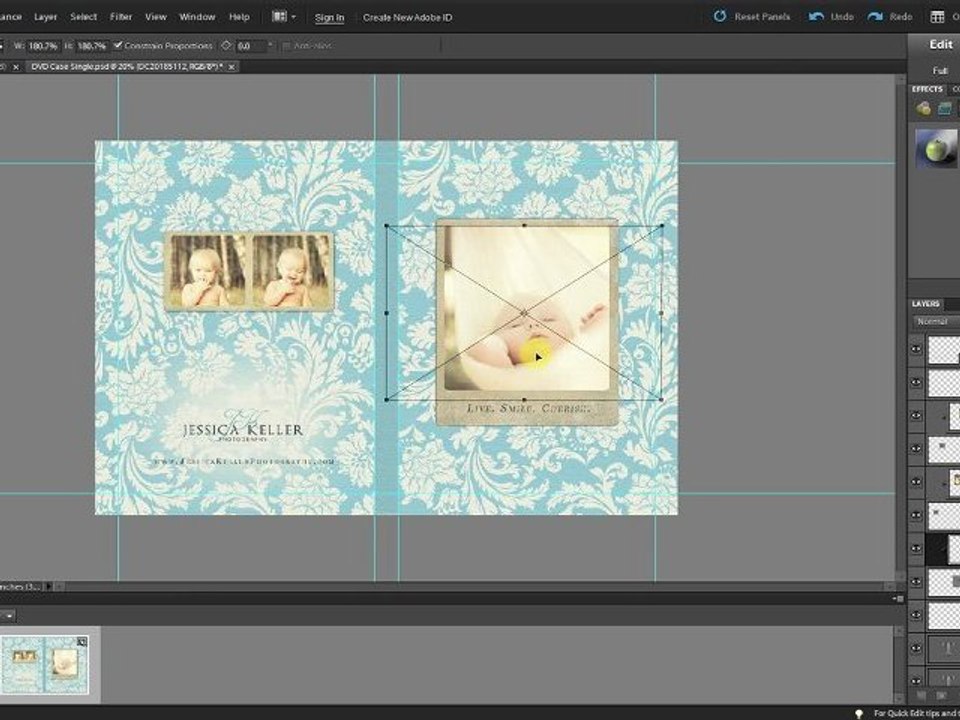 Photoshop Elements- Editing Your Templates