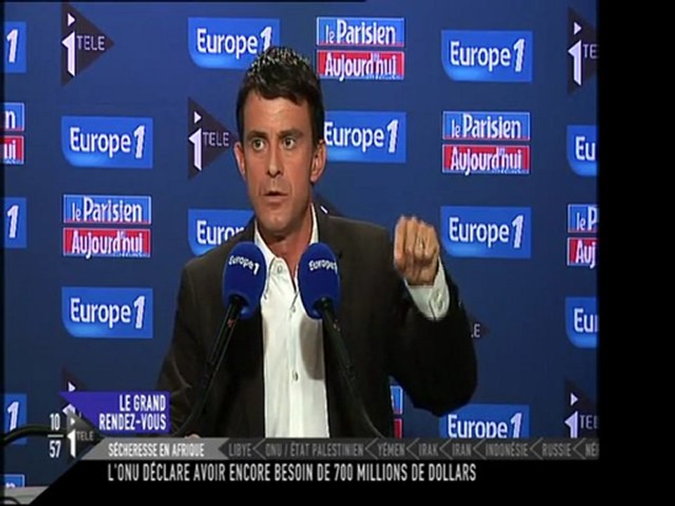 Manuel Valls sur la reconnaissance de la Palestine