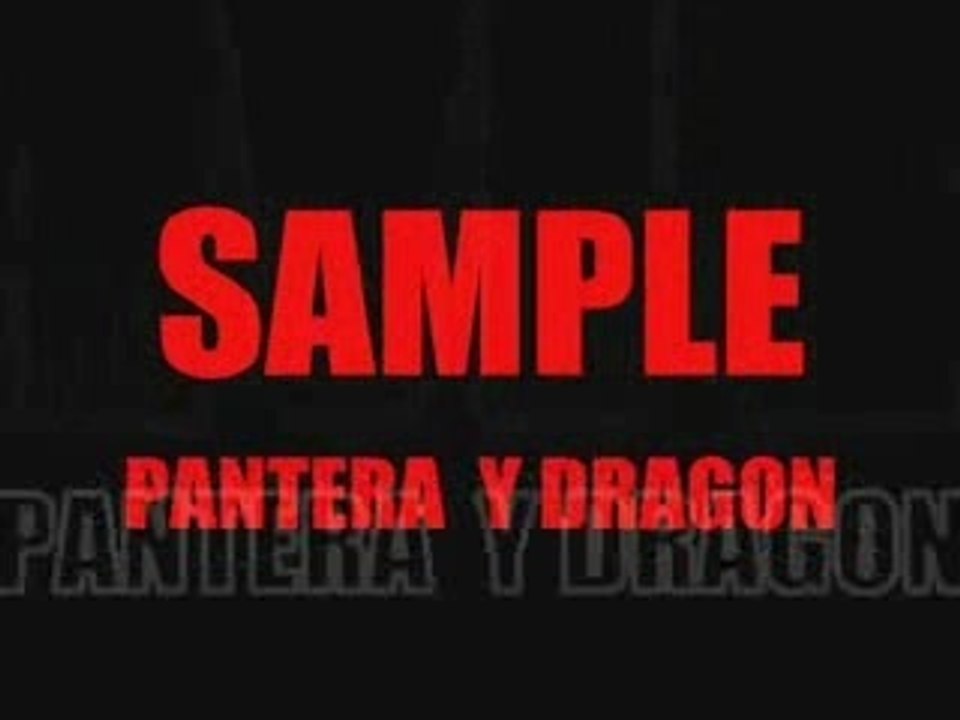 sample pantera y dragon