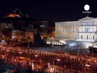 TV news interrupted as protests continue in Greece