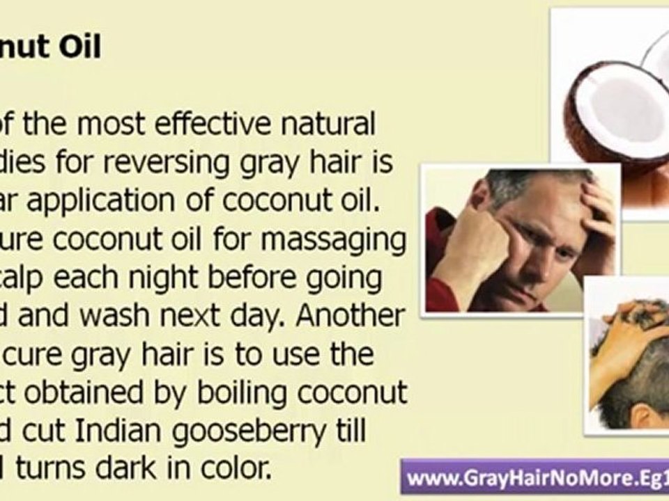 Premature gray hair natural home remedies treatment