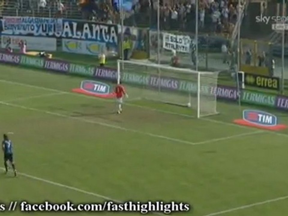 Vong 4 Serie A - Atalanta 2 1 Novara (25.9.2011)