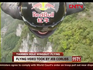 Jeb Corliss camera - Tianmen cave (WingSuit)