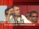 U.P not getting benefits of MGNREGA- Rahul Gandhi