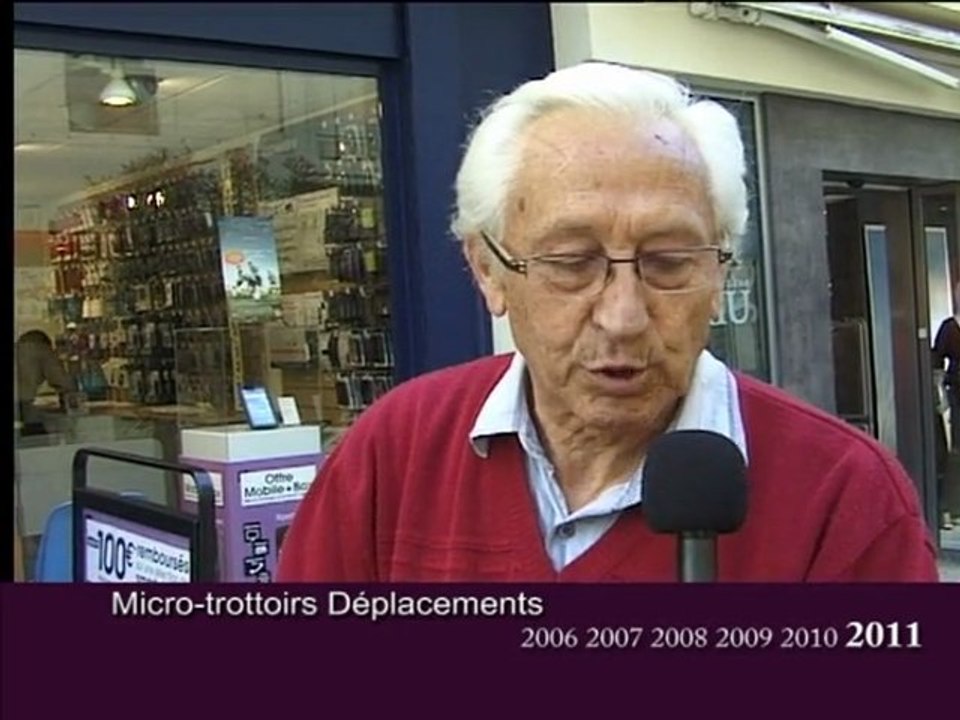 Semaine Européenne de la mobilité : Micro-trottoir 2011
