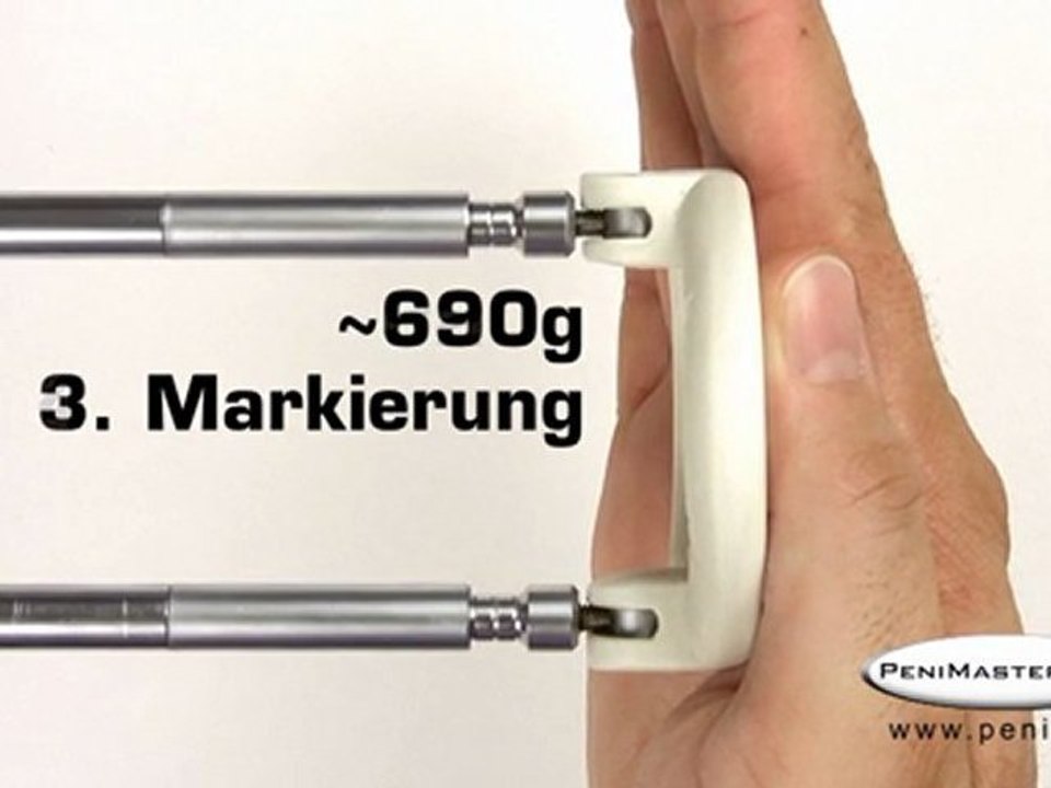 PenimasterPRO Einstellungen der Federwaage