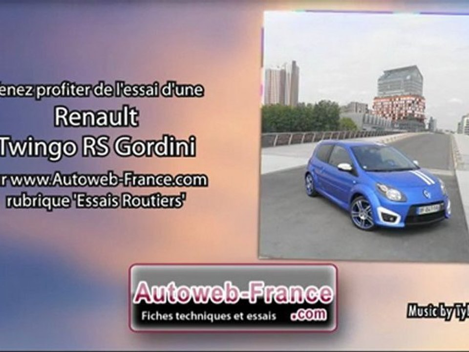 Essai Renault Twingo RS Gordini - Autoweb-France