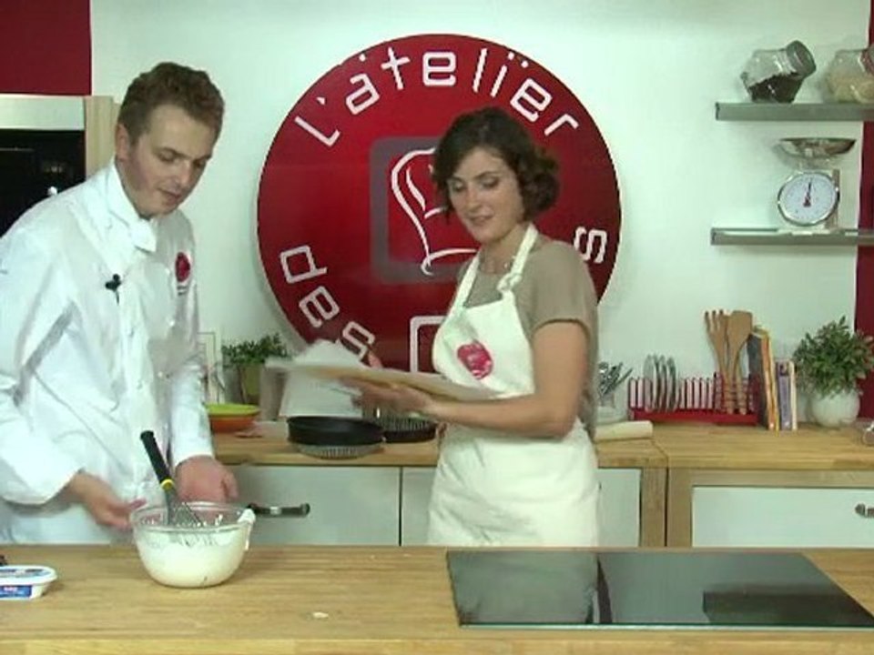 Cours Live de l’atelier des chefs du 29 septembre : Tarte sablée, Cheese-cake straciatella et coulis de fruits rouges