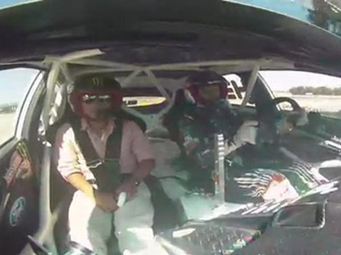 Daijiro Yoshihara Rides Along with Ken Block Ford Fiesta at Gymkhana Grid - GT Channel