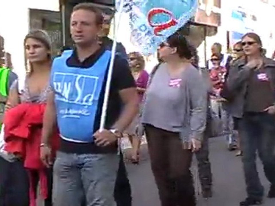 VESOUL : 300 ENSEIGNANTS À LA MANIFESTATION