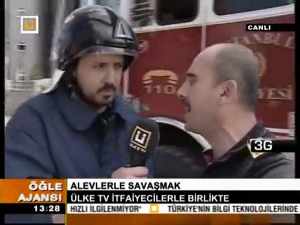 27 Eylül 2011 Ömer Sami sevimli 3G ile istanbul itfaiyesinde canlı tatbikatta