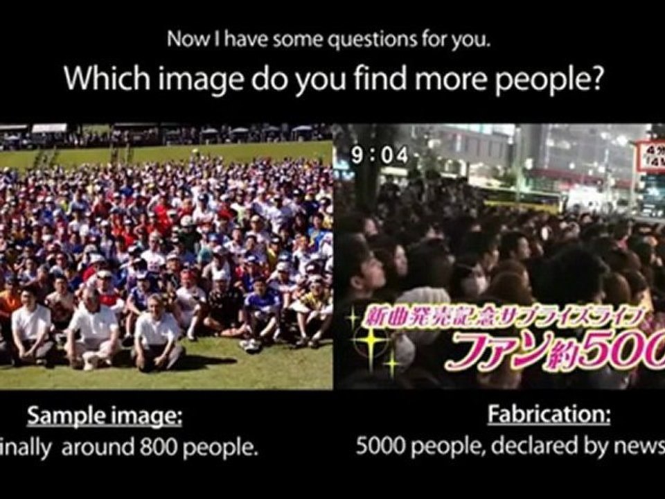 Why is the demonstration parade to FUJI TV?