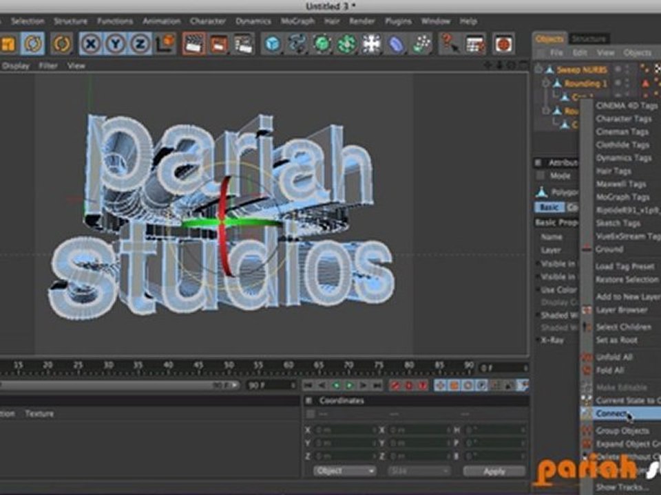 Text Splines (Cinema 4D)