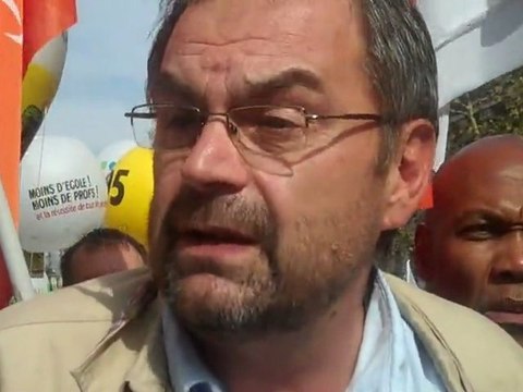 François Chérèque à la manif des enseignants du 27 septembre 2011