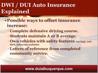 Albuquerque DUI Attorney Shares Insights on DUI Auto Insurance
