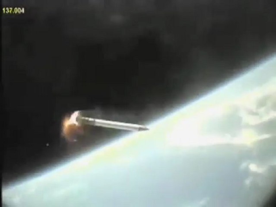 Blast into Space, Spectacular Fall to Earth