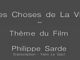 SARDE - M.Piccoli/R.Schneider - Les Choses de la Vie - Piano