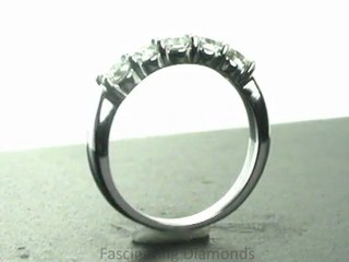 FDWB609B   Round Cut 5 Stone Diamond Anniversary Band