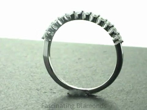 FDENS3023B Round Cut Diamond Wedding Anniversary Band In Prong Set