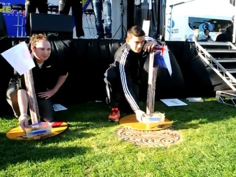 All Blacks meet 'Sonny Wool' the sheep